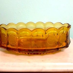 Vintage Coin glass bowl
